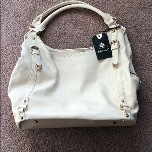 NWT cream colored purse